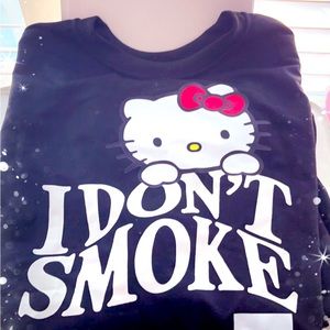 XXL 2XL New Black Hello Kitty Sweatshirt